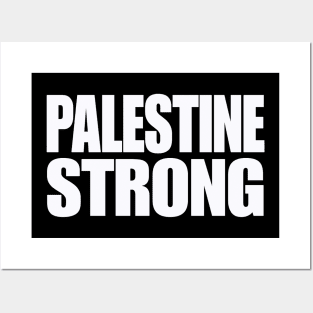 Palestine Strong - White - Front Posters and Art